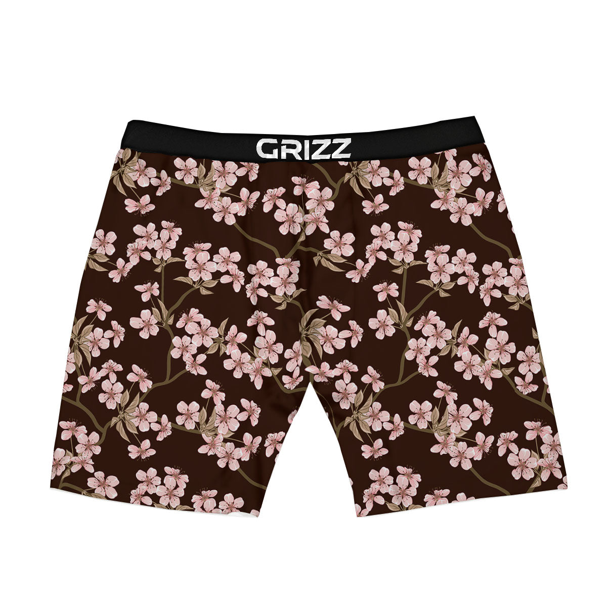 Cherry Blossom Vintage Print Pattern Boxer Briefs-grizzshop