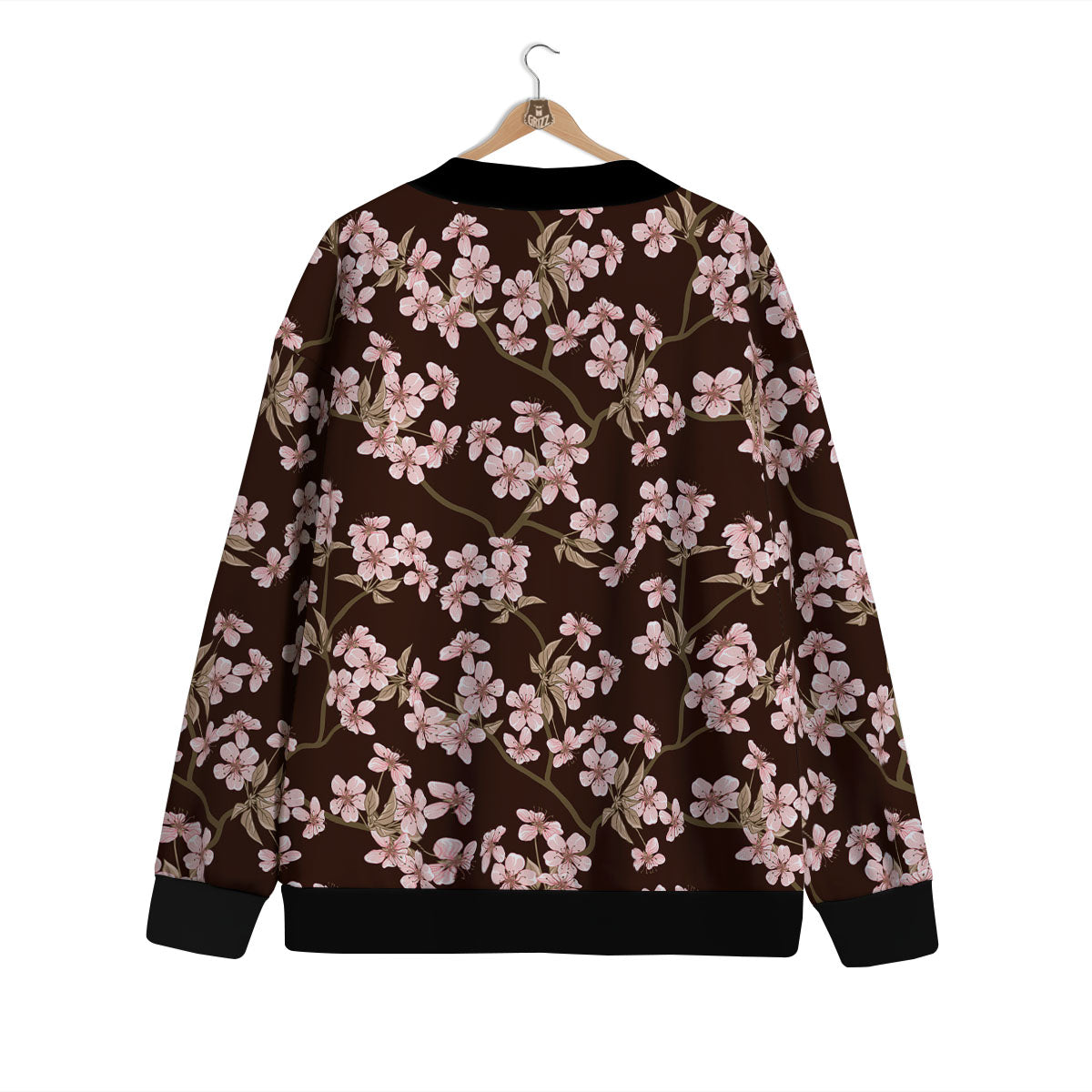 Cherry Blossom Vintage Print Pattern Cardigan-grizzshop