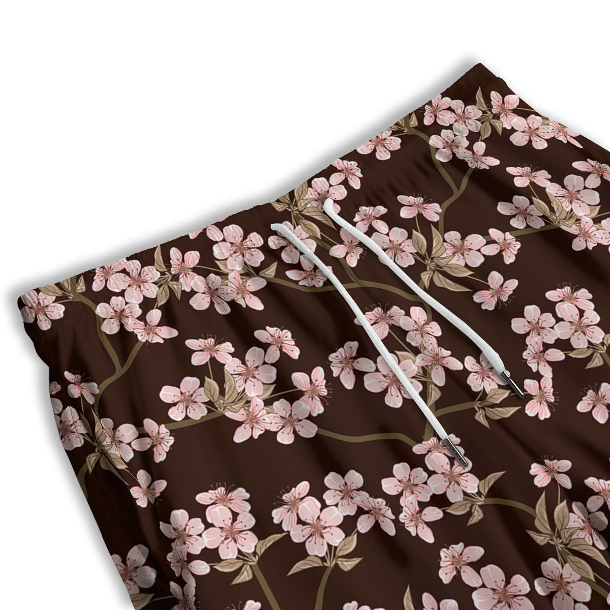 Cherry Blossom Vintage Print Pattern Men's Athletic Shorts