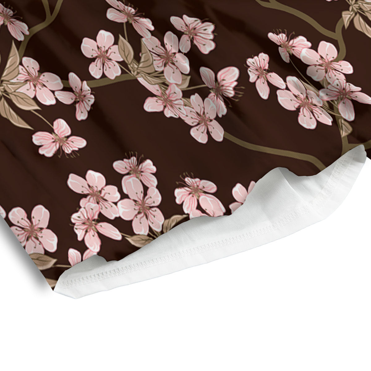 Cherry Blossom Vintage Print Pattern Men's Athletic Shorts