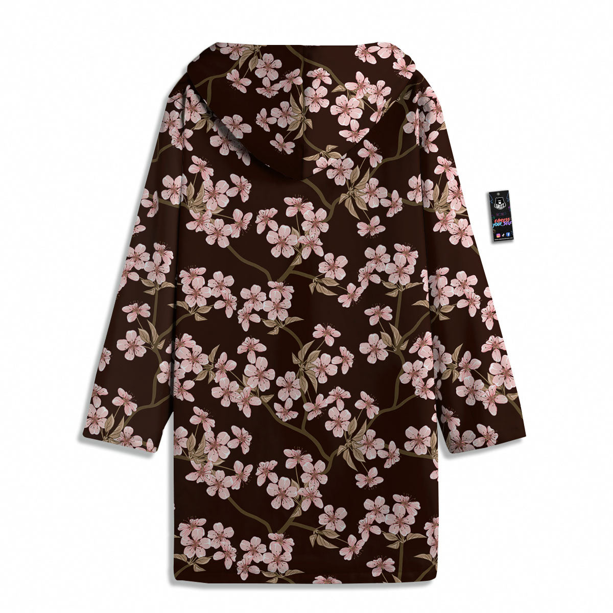 Cherry Blossom Vintage Print Pattern Men's Windbreaker Jacket-grizzshop