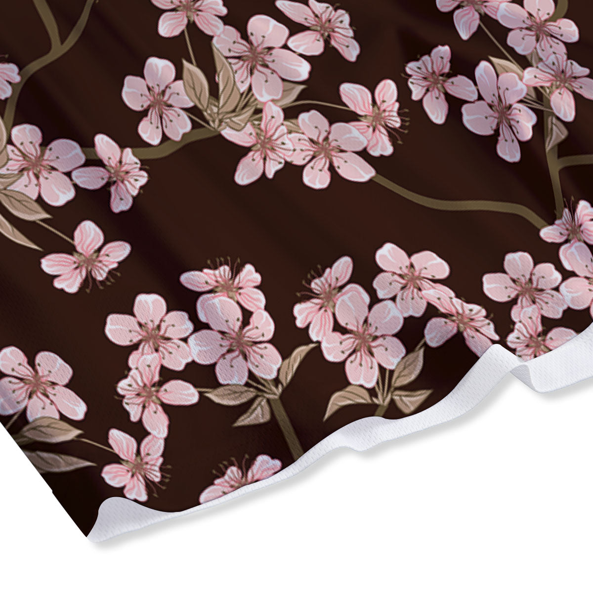 Cherry Blossom Vintage Print Pattern Mesh Shorts
