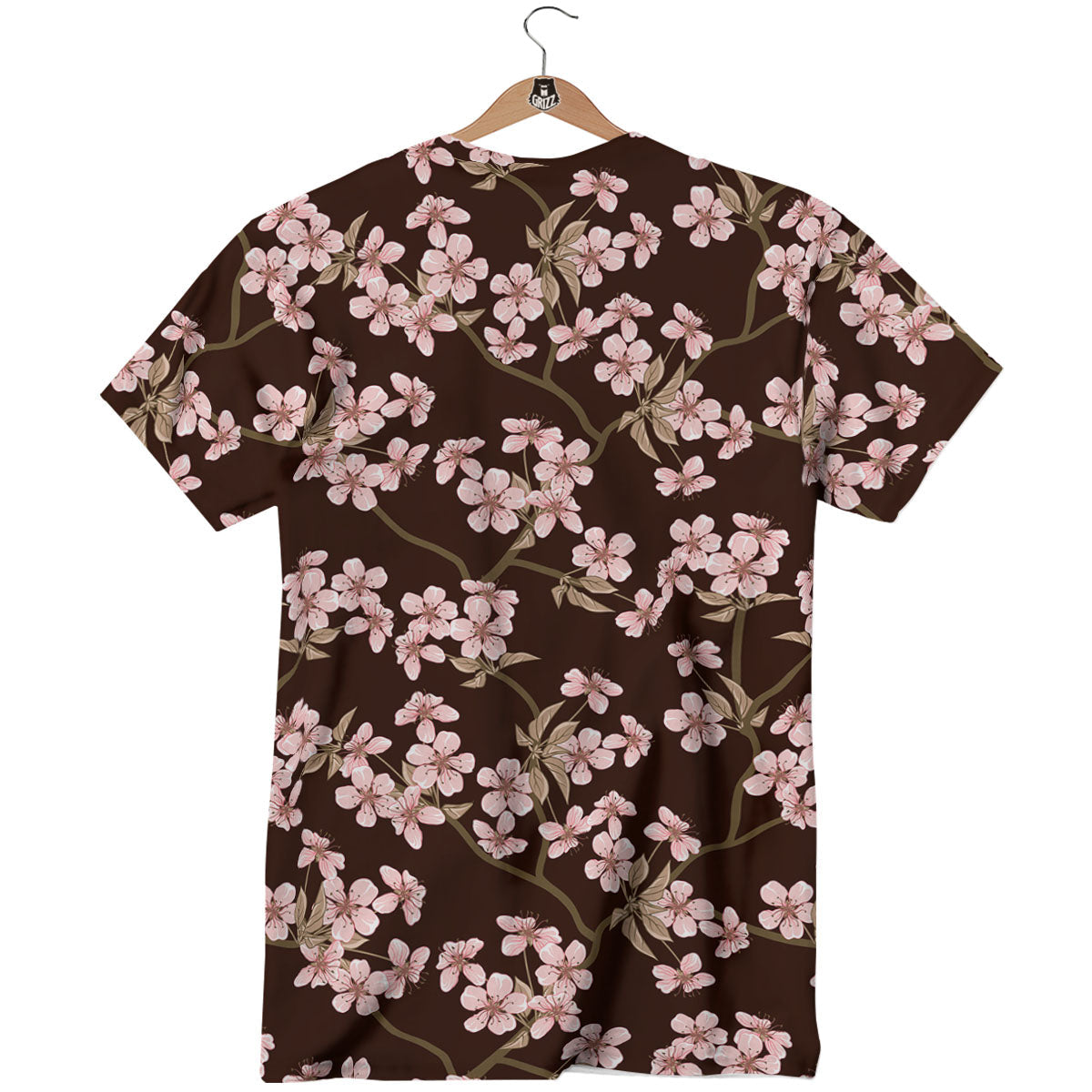 Cherry Blossom Vintage Print Pattern T-Shirt-grizzshop