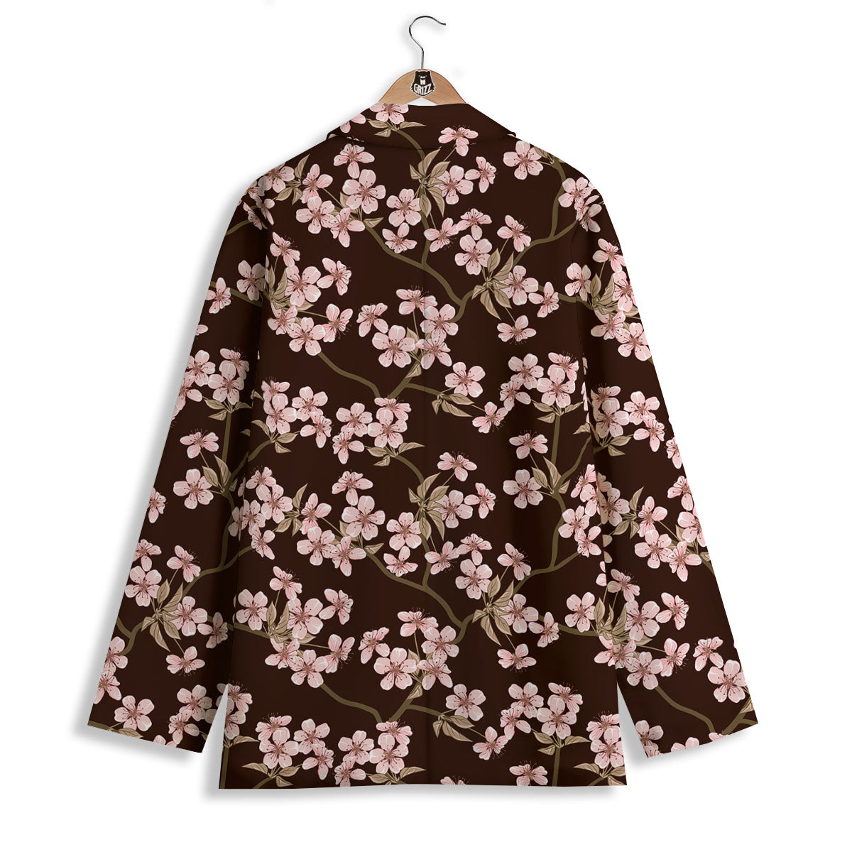 Cherry Blossom Vintage Print Pattern Women's Blazer-grizzshop