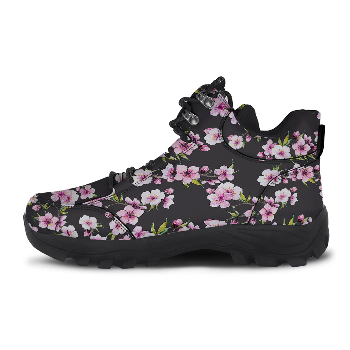 Cherry Blossom Watercolor Print Pattern Hiking Shoes-grizzshop