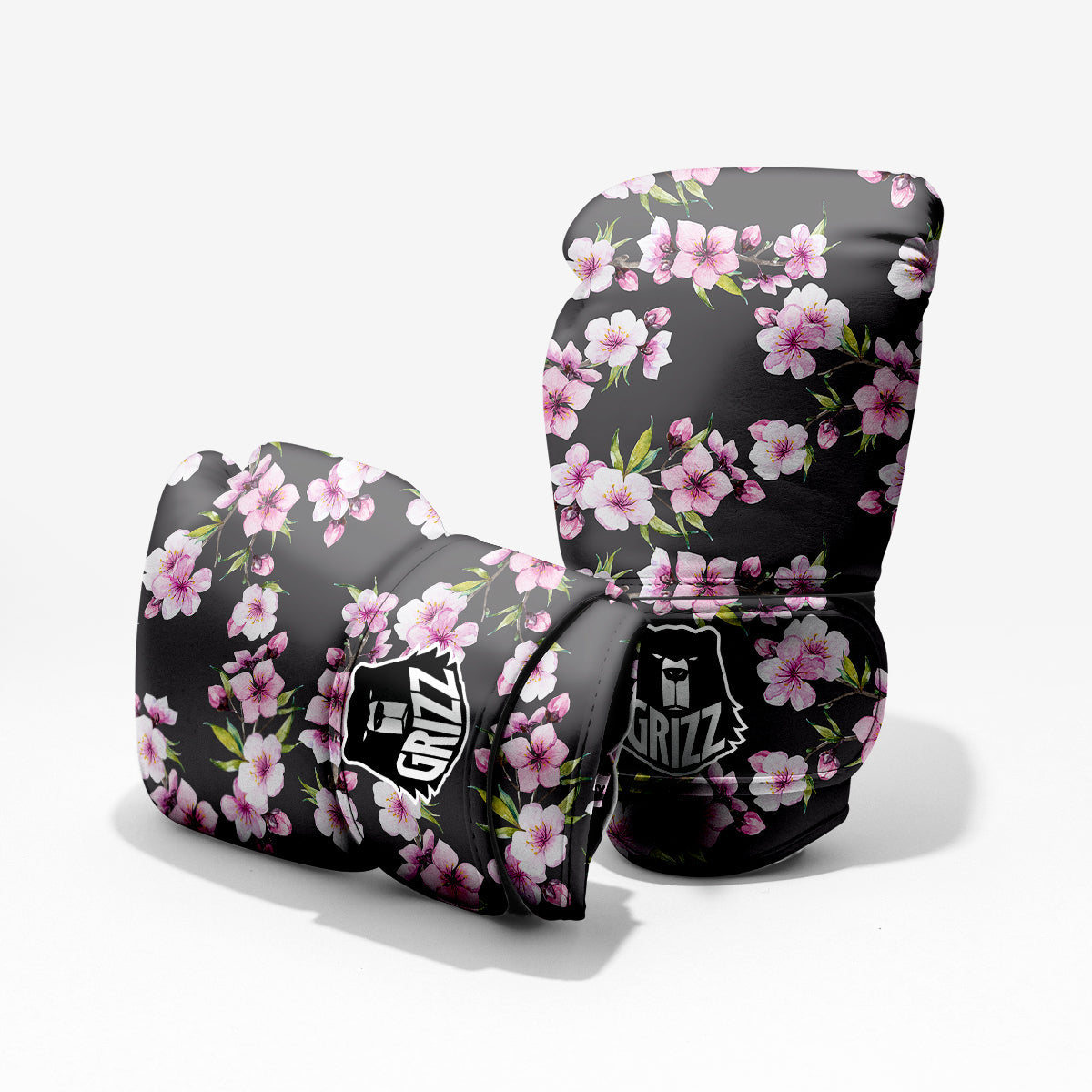 Cherry Blossom Watercolor Print Pattern Pro Boxing Glove