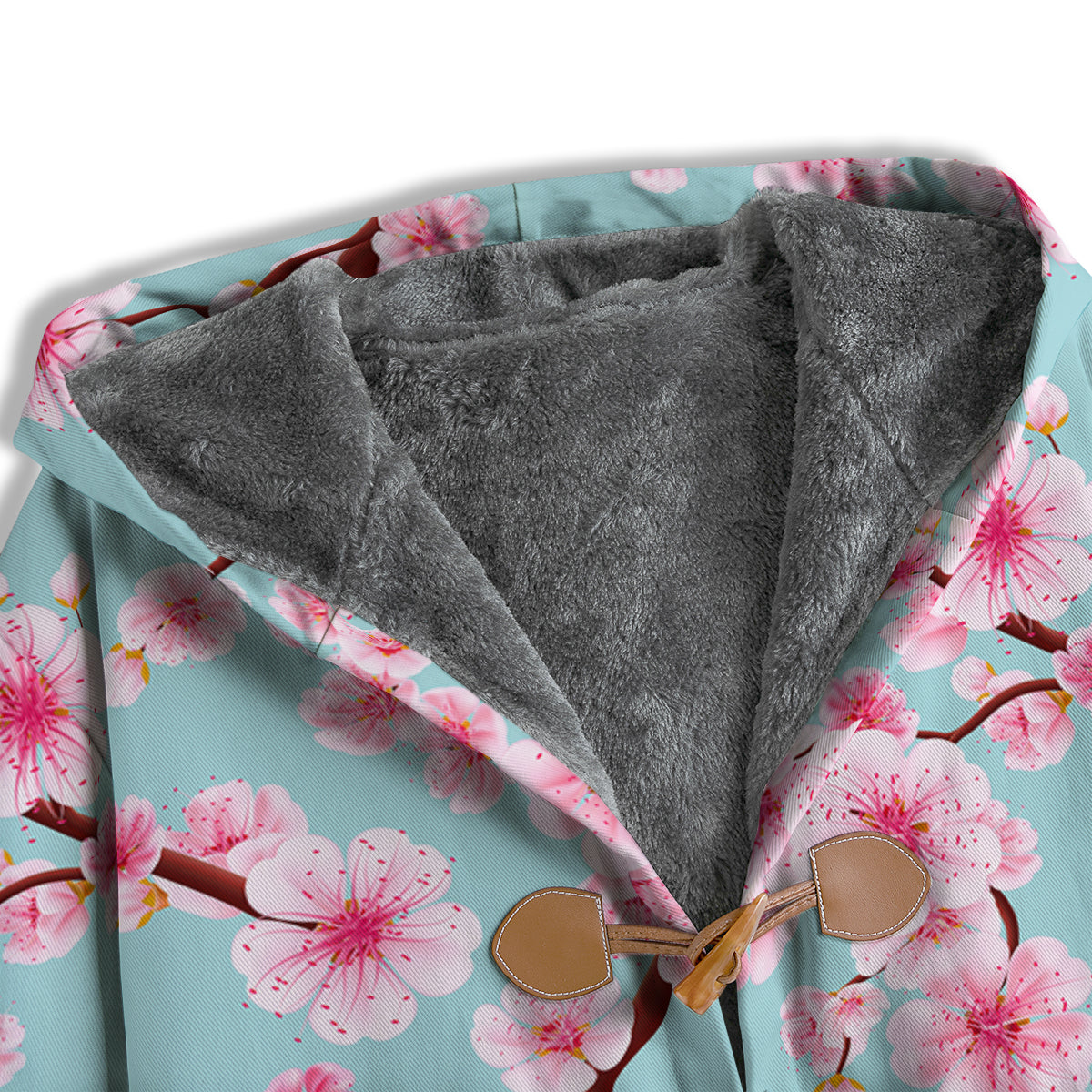 Cherry Blossom White Print Pattern Men's Windbreaker Jacket-grizzshop