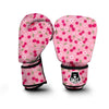 Cherry Floral Pattern Print Boxing Gloves-grizzshop