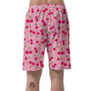 Cherry Floral Pattern Print Men's Shorts-grizzshop