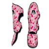 Cherry Floral Pattern Print Muay Thai Shin Guards-grizzshop