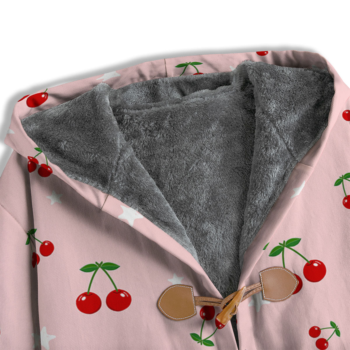 Cherry Pink Print Pattern Men's Windbreaker Jacket-grizzshop