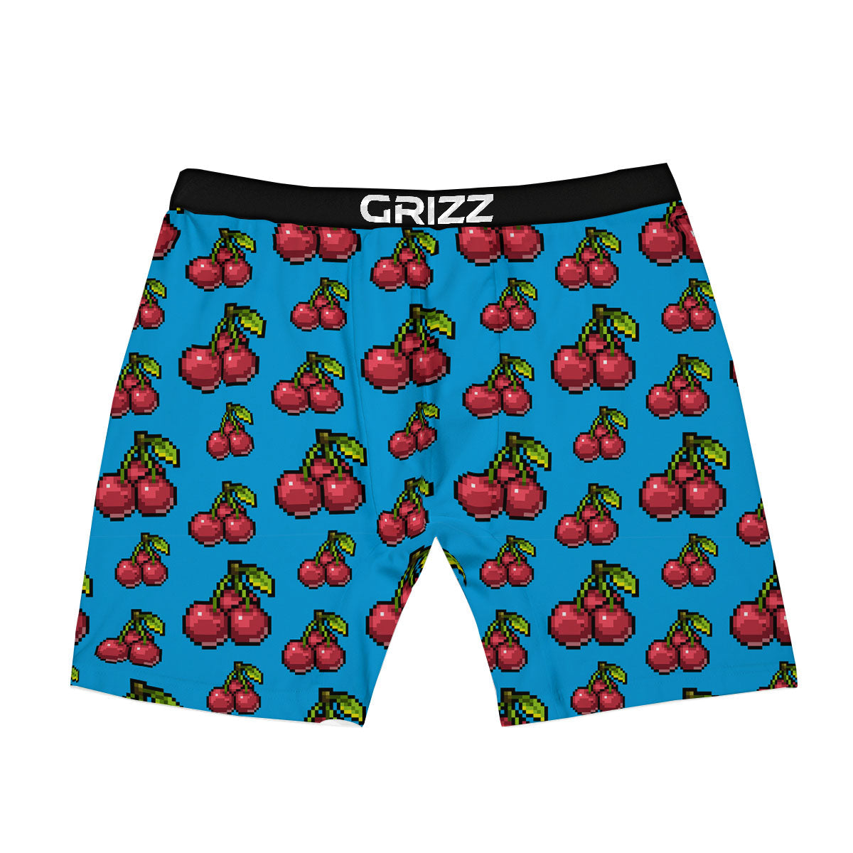 Cherry Pixel Print Pattern Boxer Briefs-grizzshop
