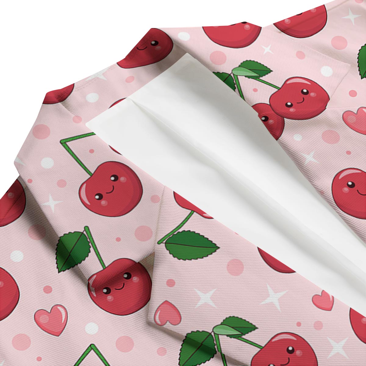 Cherry Print Pattern Men's Blazer-grizzshop