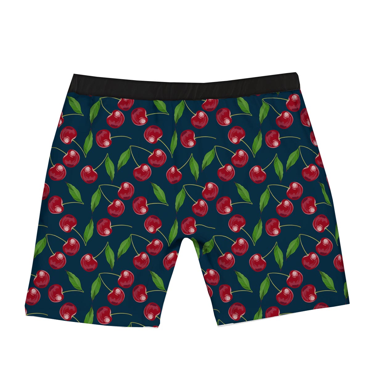 Cherry Red Print Pattern Boxer Briefs-grizzshop