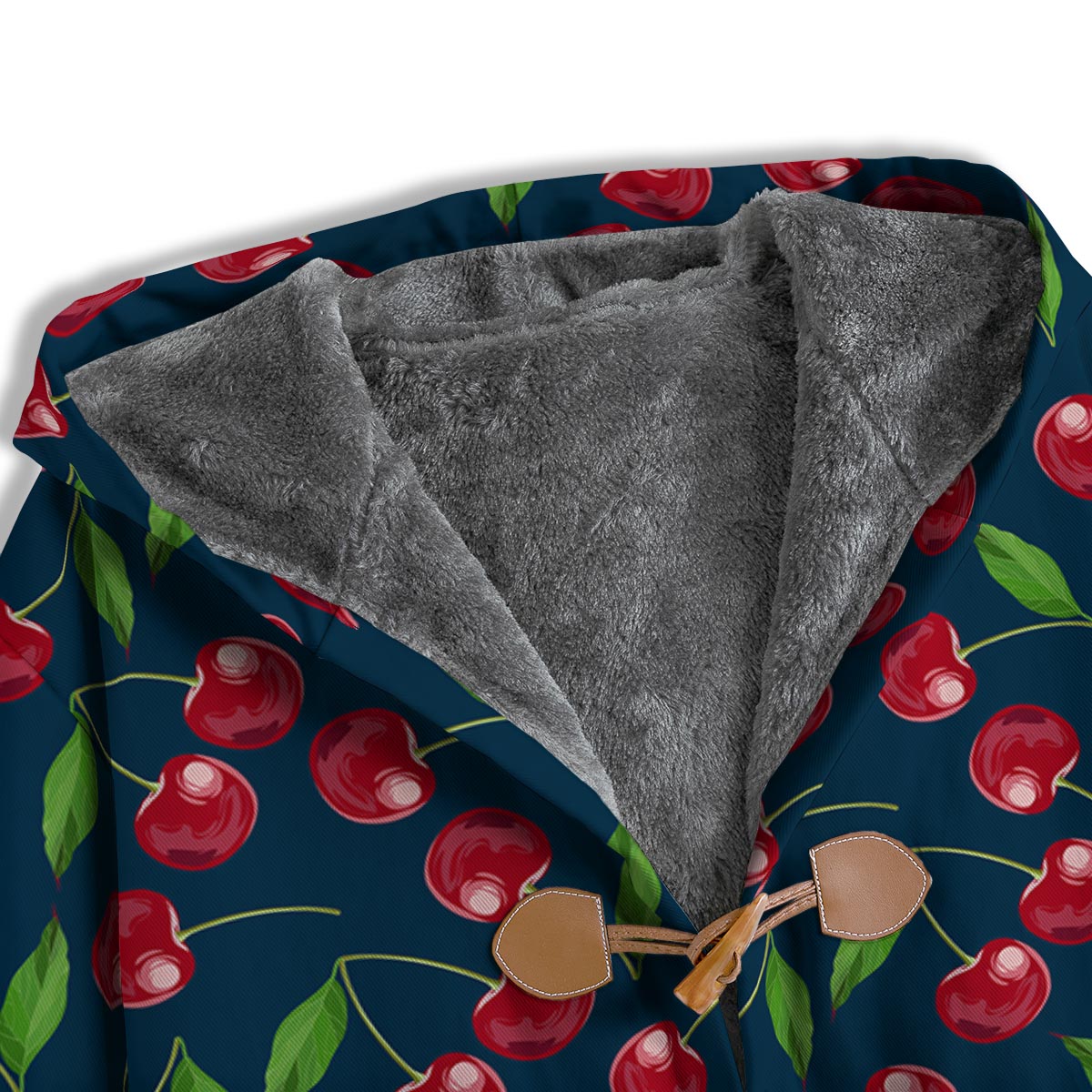 Cherry Red Print Pattern Men's Windbreaker Jacket-grizzshop