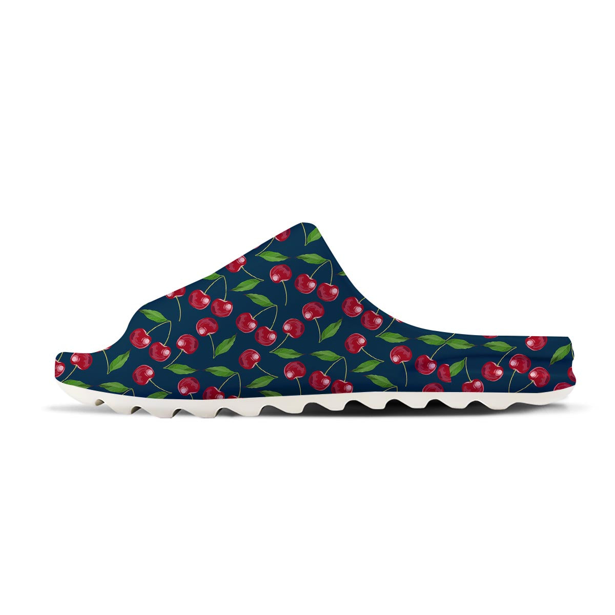 Cherry Red Print Pattern Sandals-grizzshop