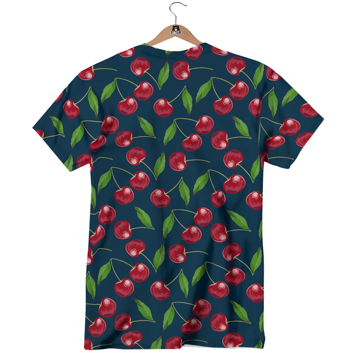 Cherry Red Print Pattern T-Shirt-grizzshop
