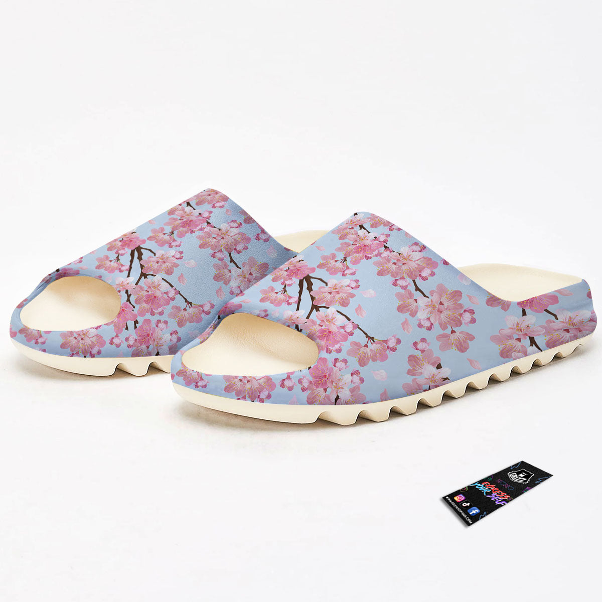 Cherry Blossom Tree Japanese Print Pattern Sandals-grizzshop