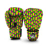 Chess Color Pattern Print Boxing Gloves-grizzshop