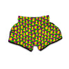 Chess Color Pattern Print Muay Thai Boxing Shorts-grizzshop