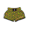 Chess Color Pattern Print Muay Thai Boxing Shorts-grizzshop