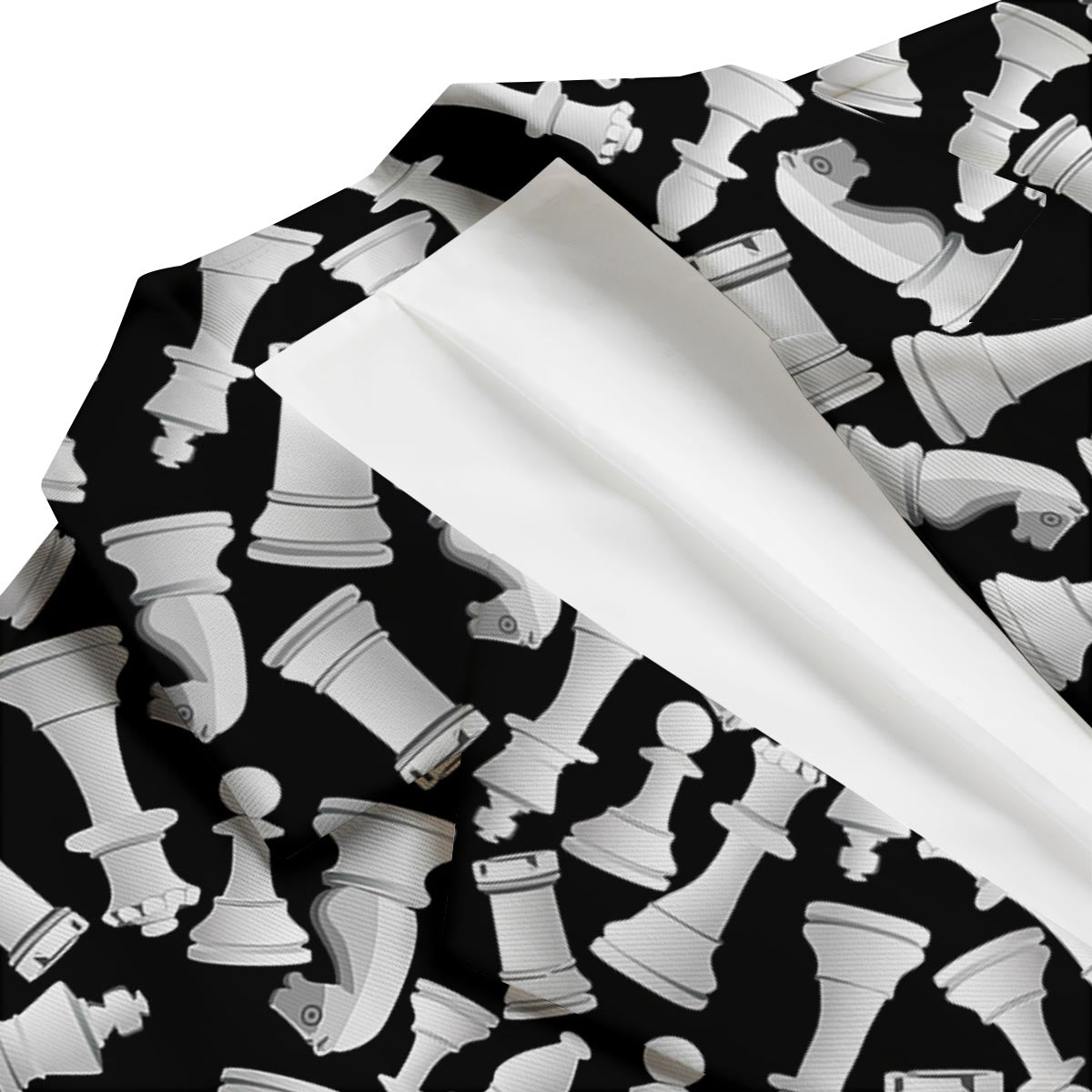 Chess Pattern Print Men's Blazer-grizzshop