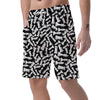 Chess Pattern Print Men's Shorts-grizzshop