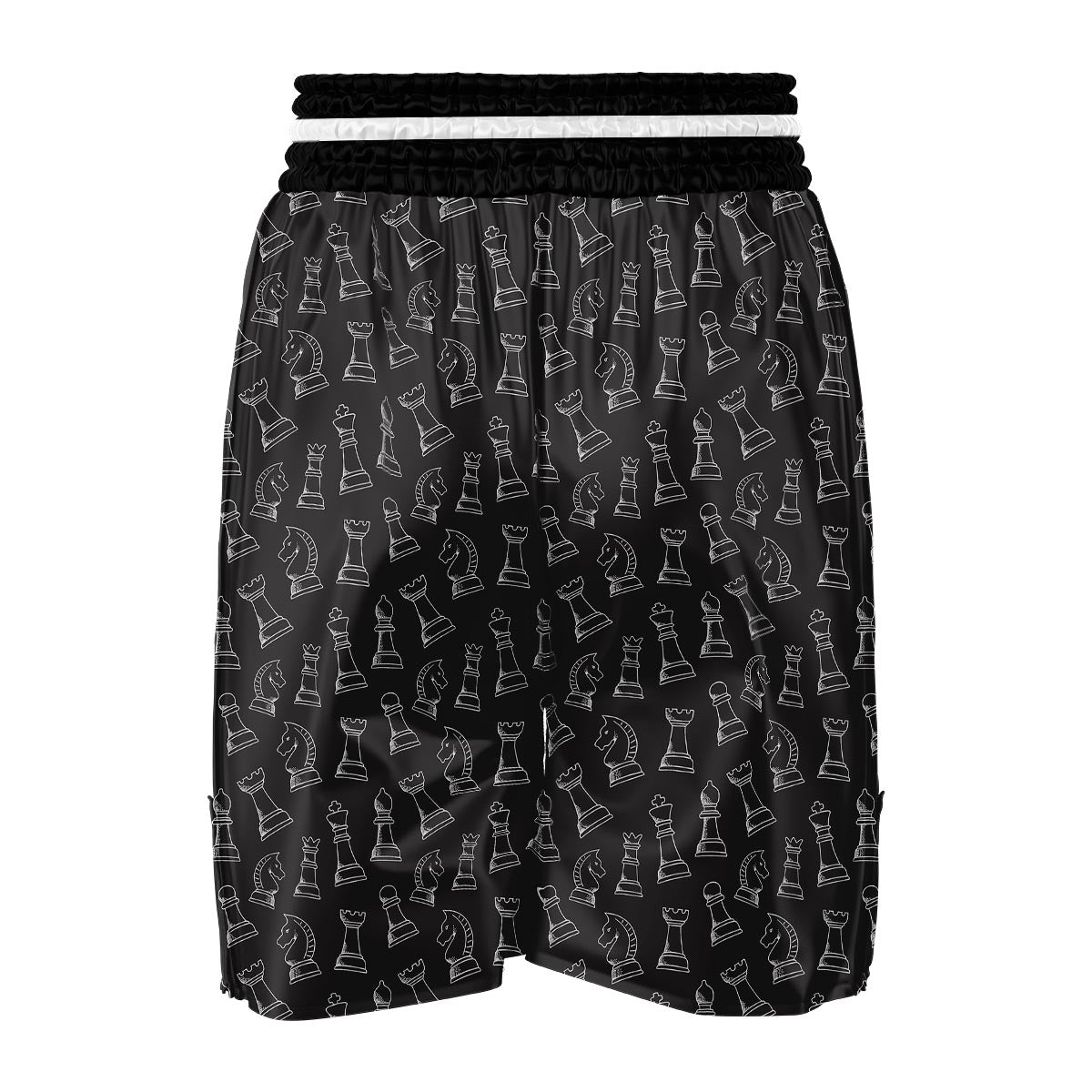 Chess Print Pattern Boxing Shorts-grizzshop