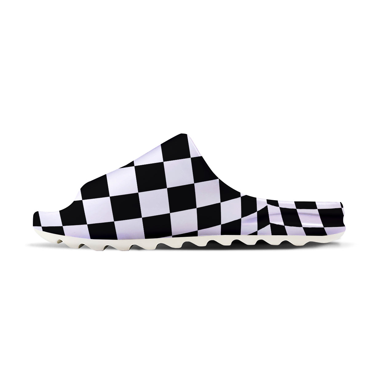 Chessboard Sphere Print Sandals-grizzshop