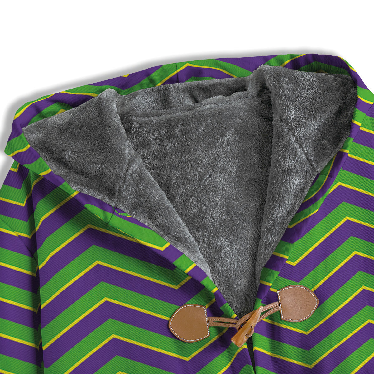 Chevron Mardi Gras Print Pattern Men's Windbreaker Jacket-grizzshop