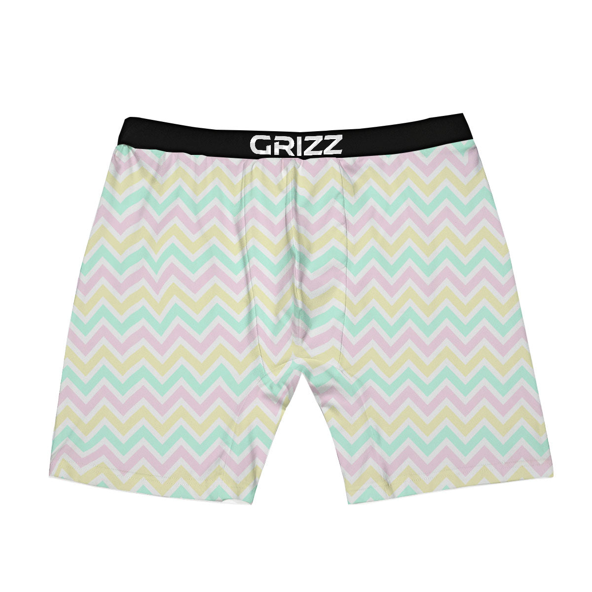 Chevron Pastel Print Pattern Boxer Briefs-grizzshop