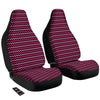 Chevron Pink And Black Print Pattern Car Seat Covers-grizzshop