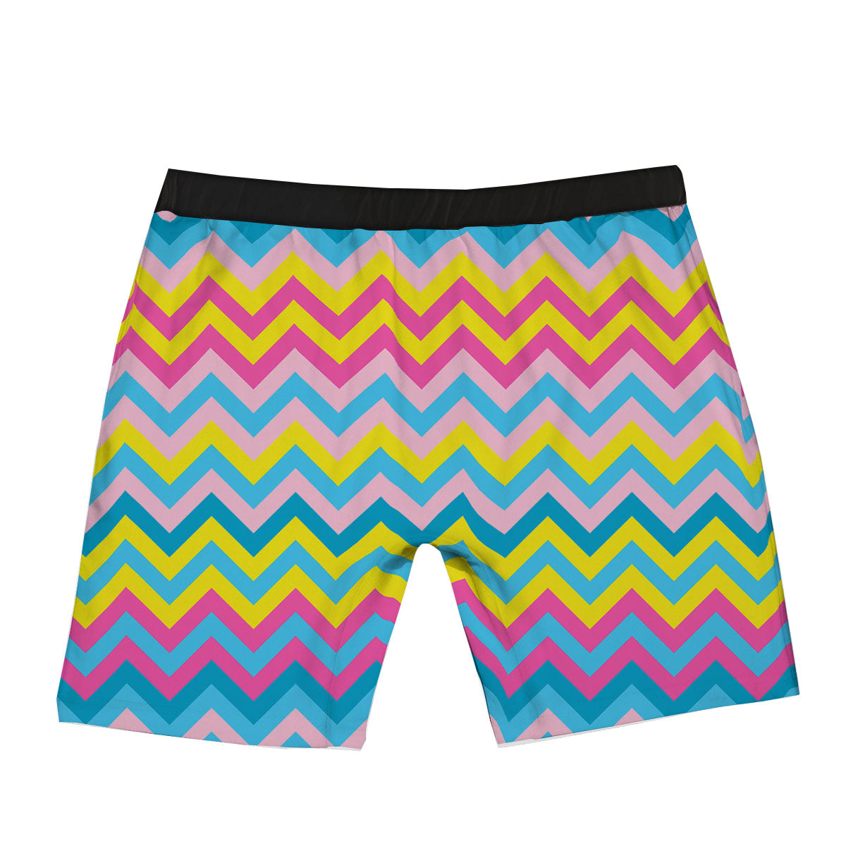Chevron Rainbow Print Pattern Boxer Briefs-grizzshop