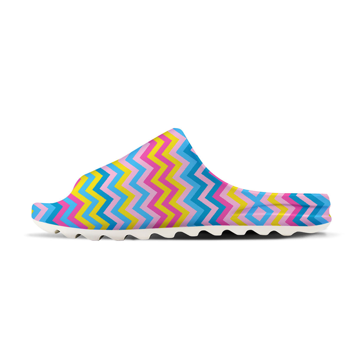Chevron Rainbow Print Pattern Sandals-grizzshop