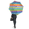 Chevron Rainbow Print Pattern Umbrella-grizzshop