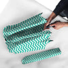 Chevron White And Teal Print Pattern Umbrella-grizzshop