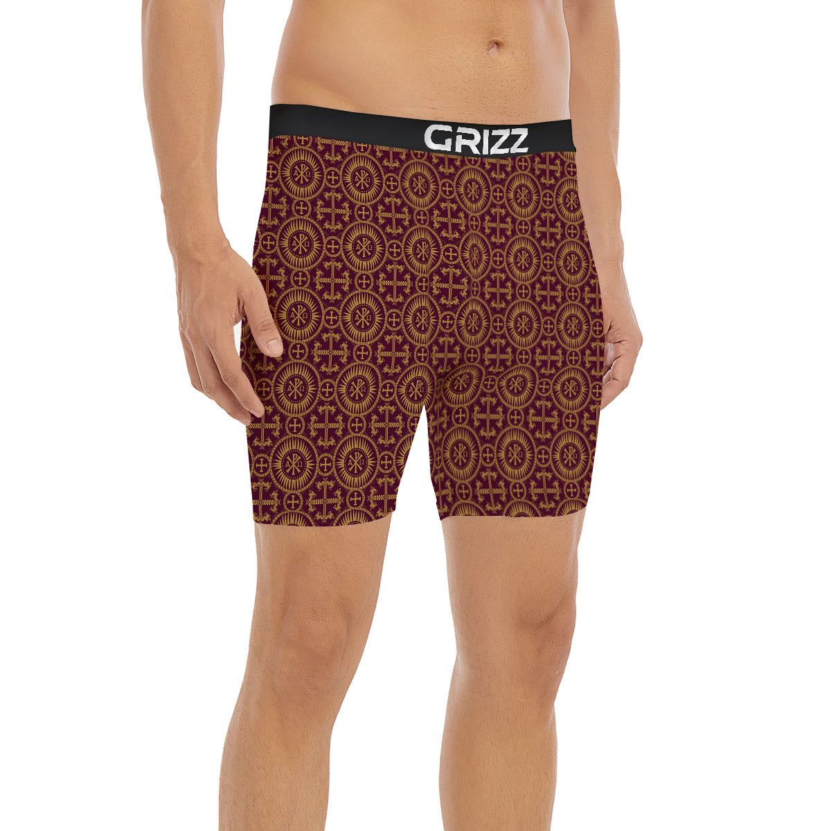 Chi Rho Print Pattern Boxer Briefs-grizzshop