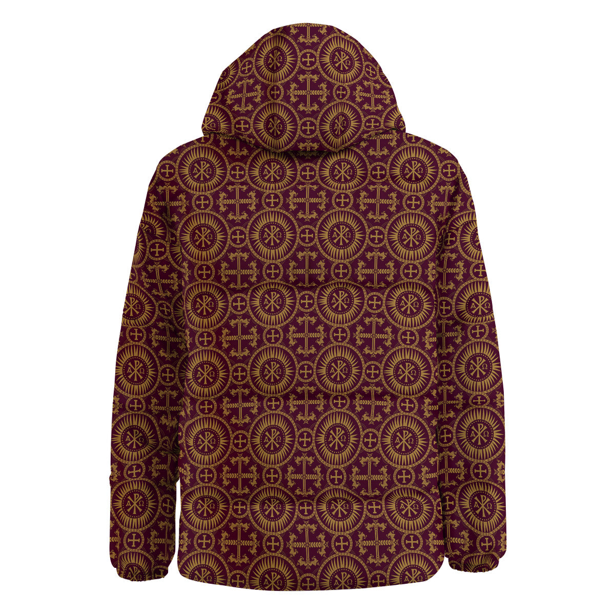 Chi Rho Print Pattern Down Jacket-grizzshop