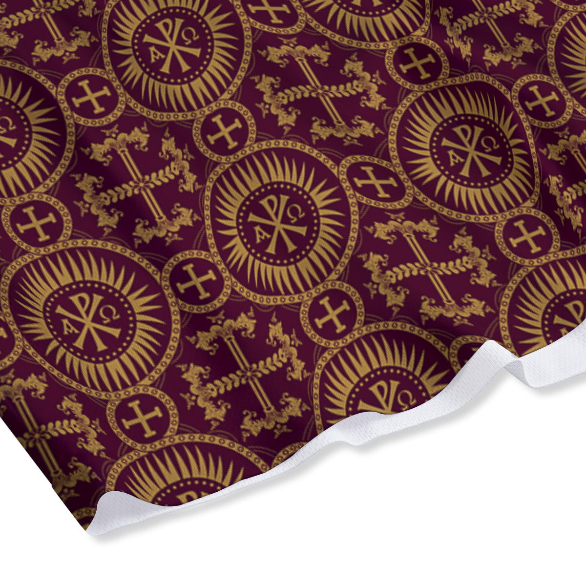 Chi Rho Print Pattern Mesh Shorts-grizzshop
