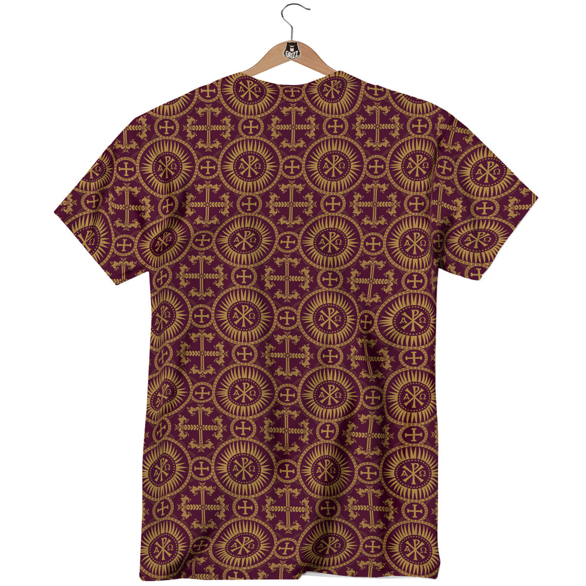 Chi Rho Print Pattern T-Shirt-grizzshop