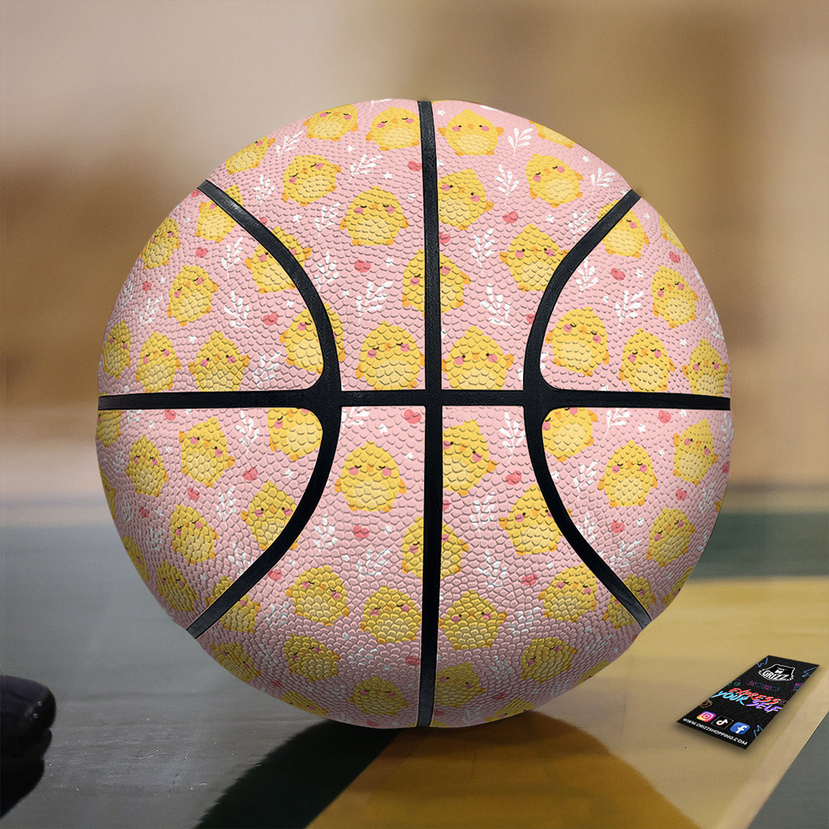 Chicken Cute Print Pattern Basketball-grizzshop