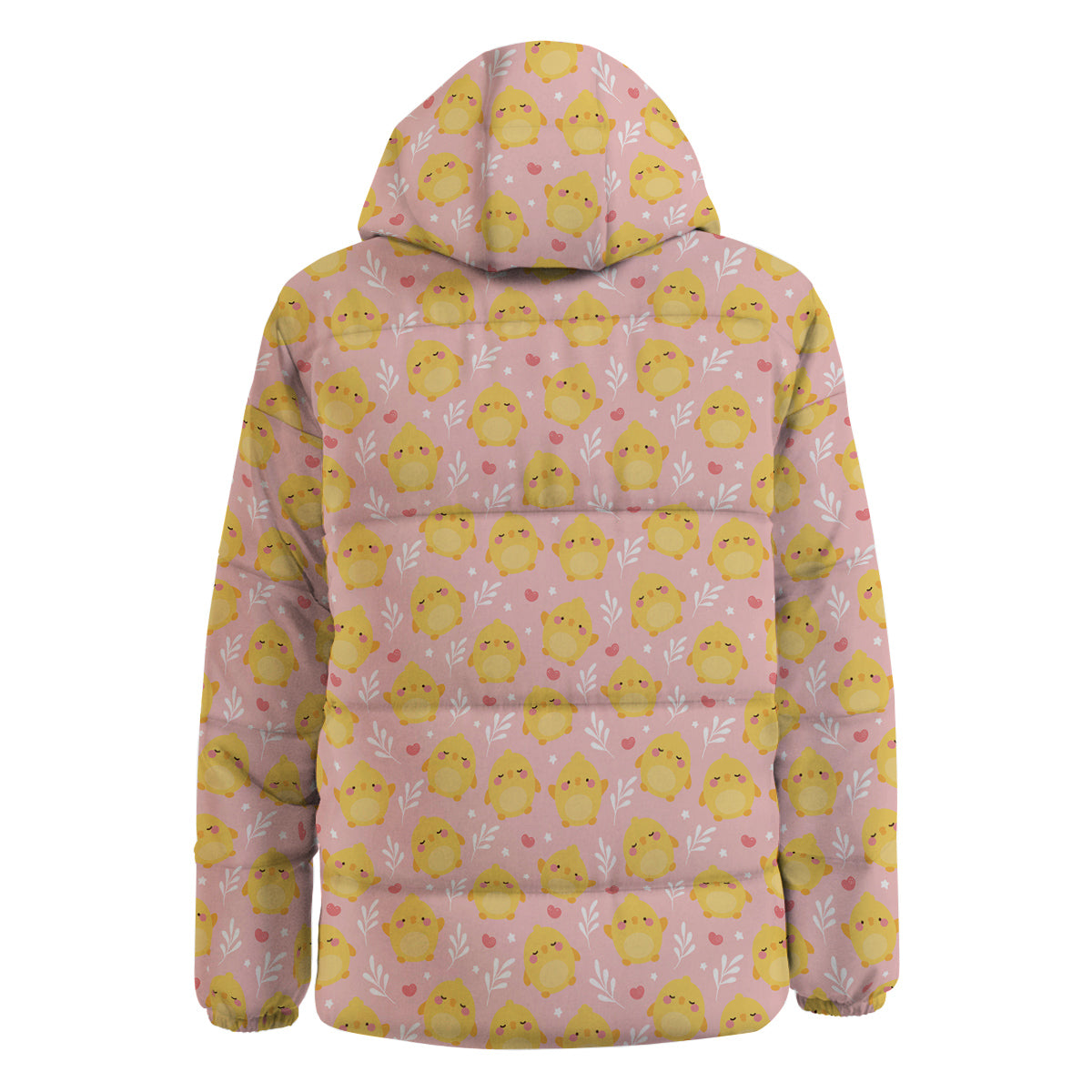 Chicken Cute Print Pattern Down Jacket-grizzshop