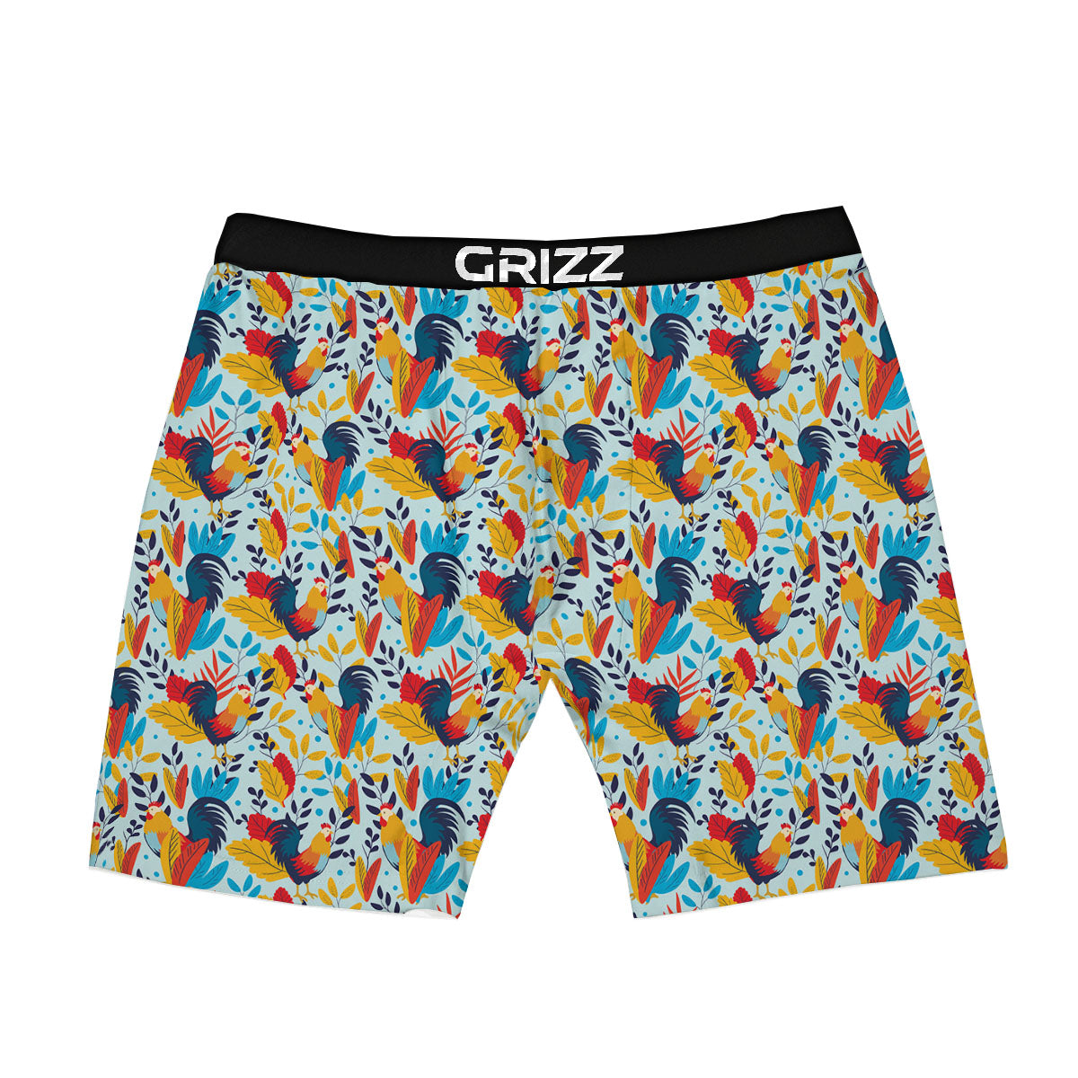 Chicken Exotic Print Pattern Boxer Briefs-grizzshop