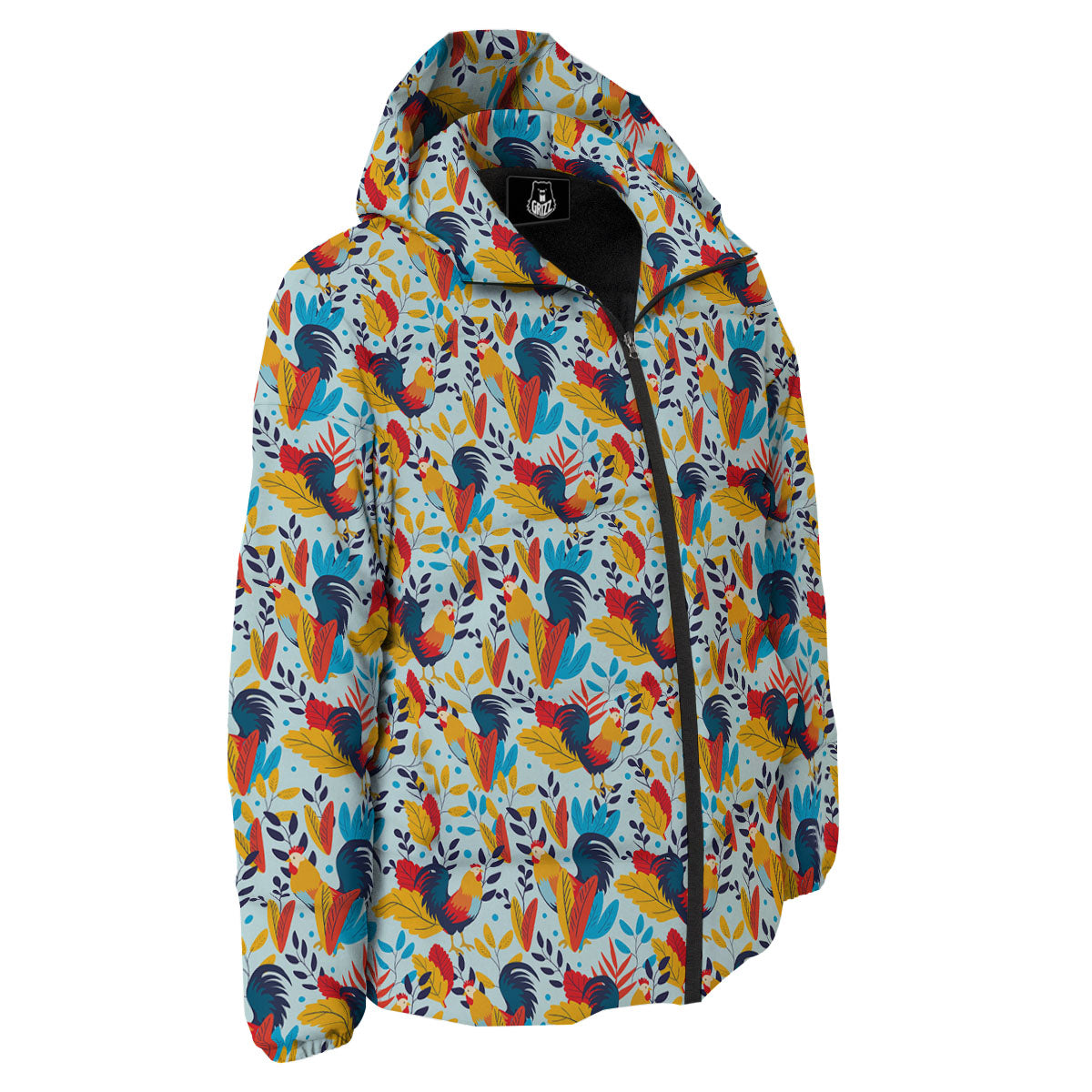 Chicken Exotic Print Pattern Down Jacket-grizzshop