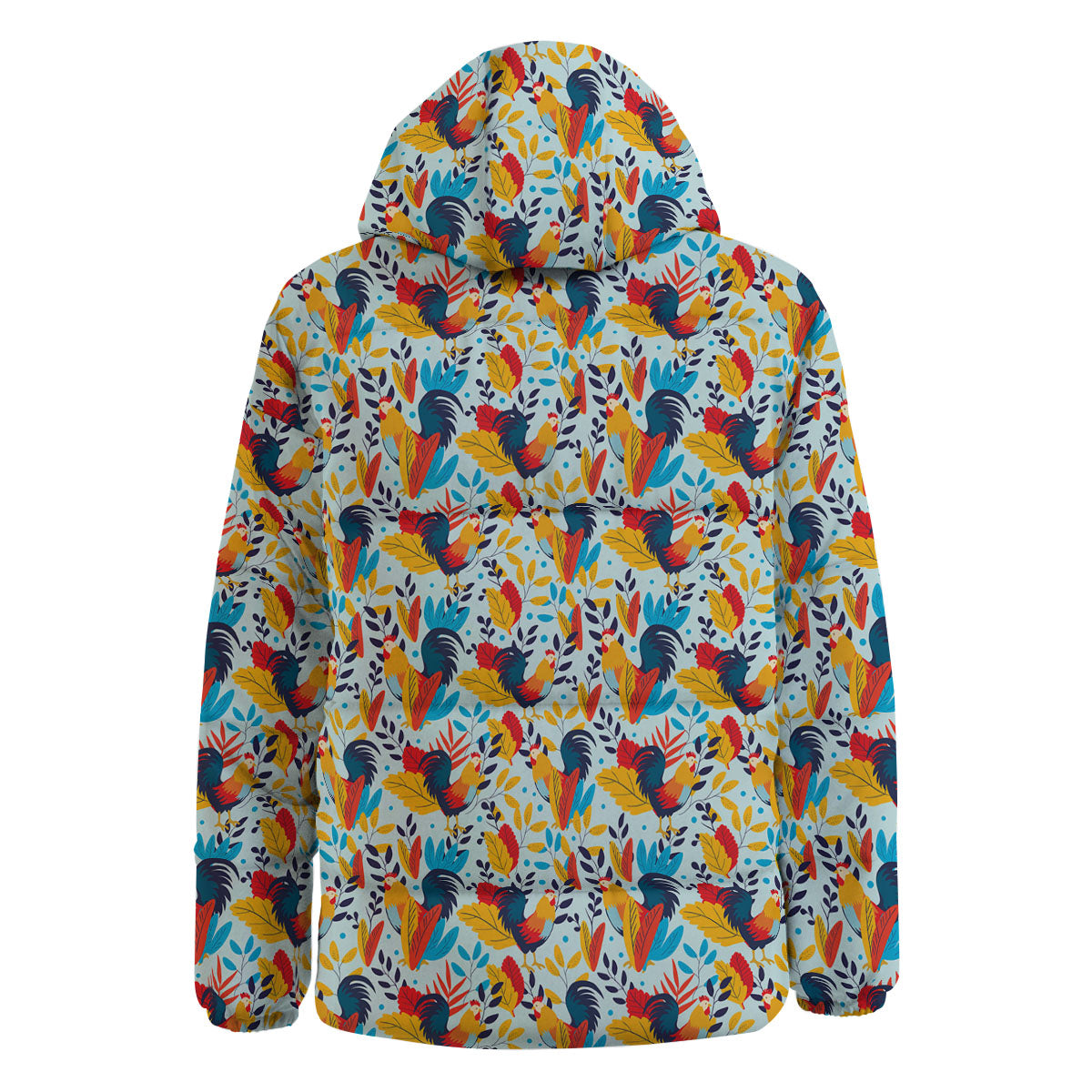 Chicken Exotic Print Pattern Down Jacket-grizzshop