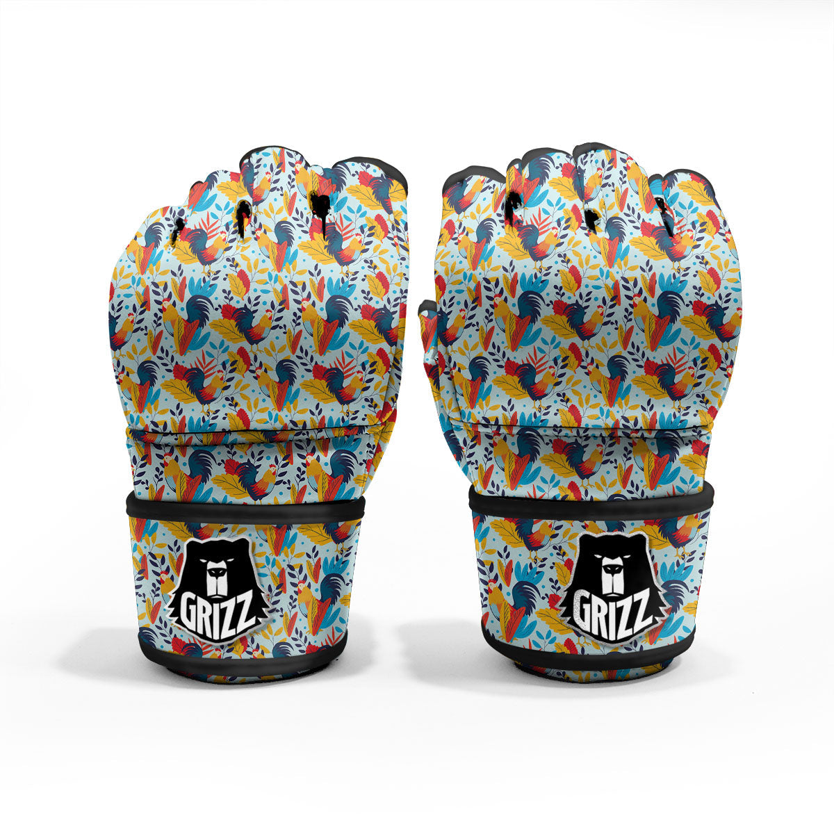 Chicken Exotic Print Pattern MMA Gloves-grizzshop