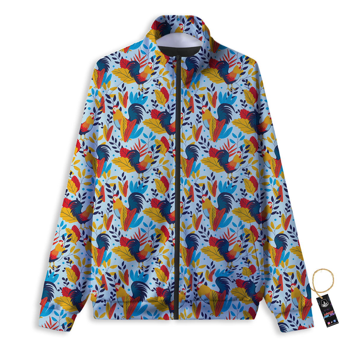 Chicken Exotic Print Pattern Track Jacket-grizzshop