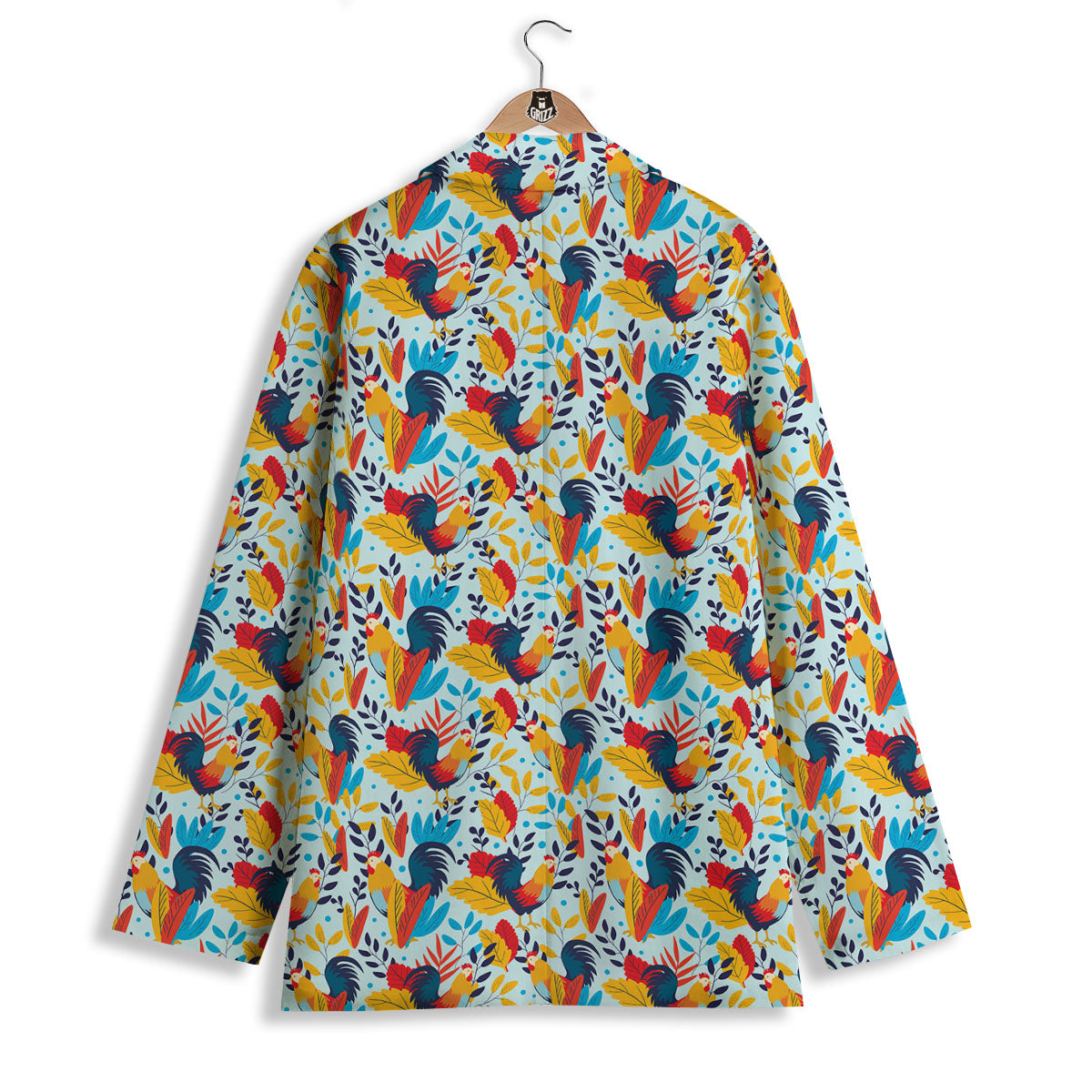 Chicken Exotic Print Pattern Women's Blazer-grizzshop