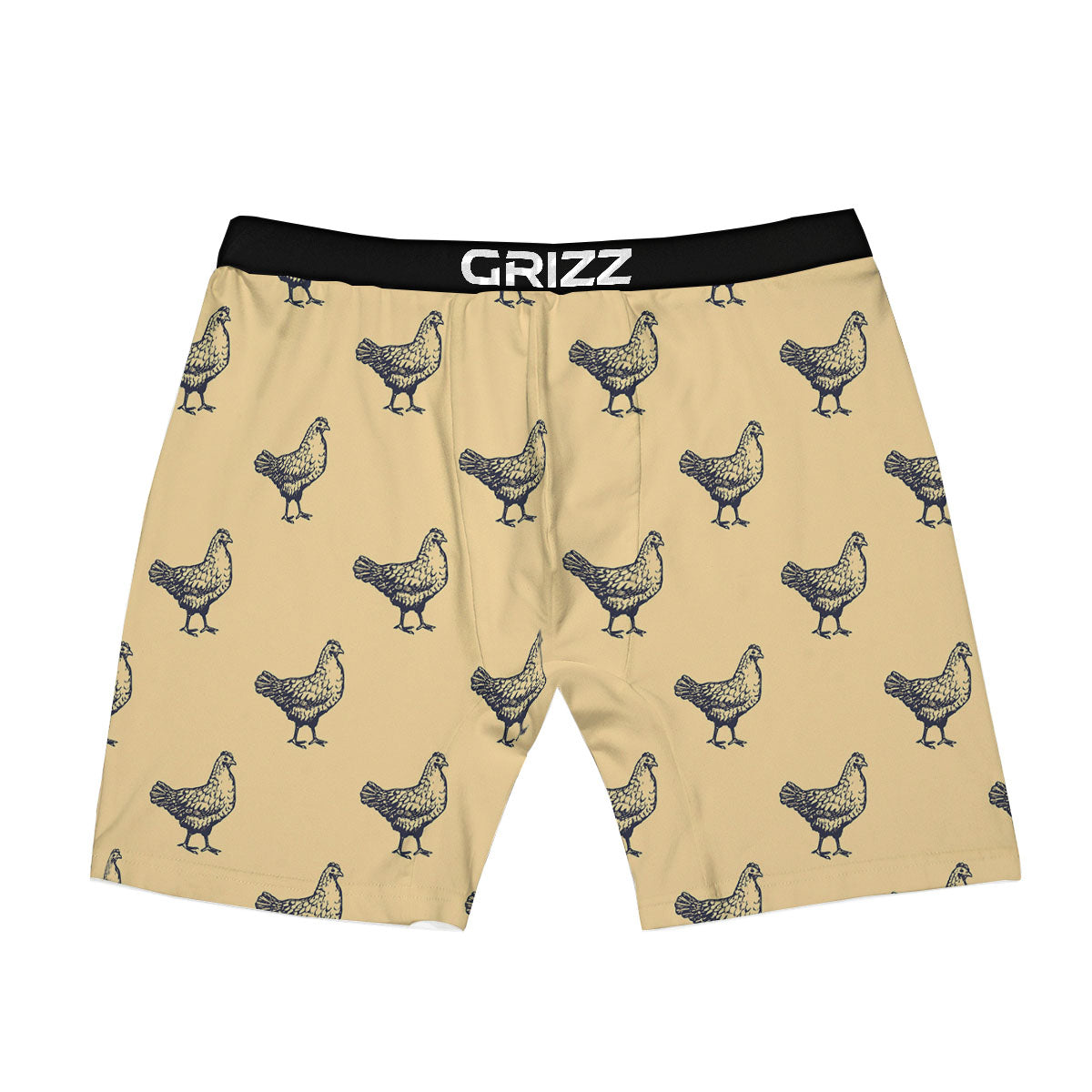 Chicken Hand Drawn Print Pattern Boxer Briefs-grizzshop