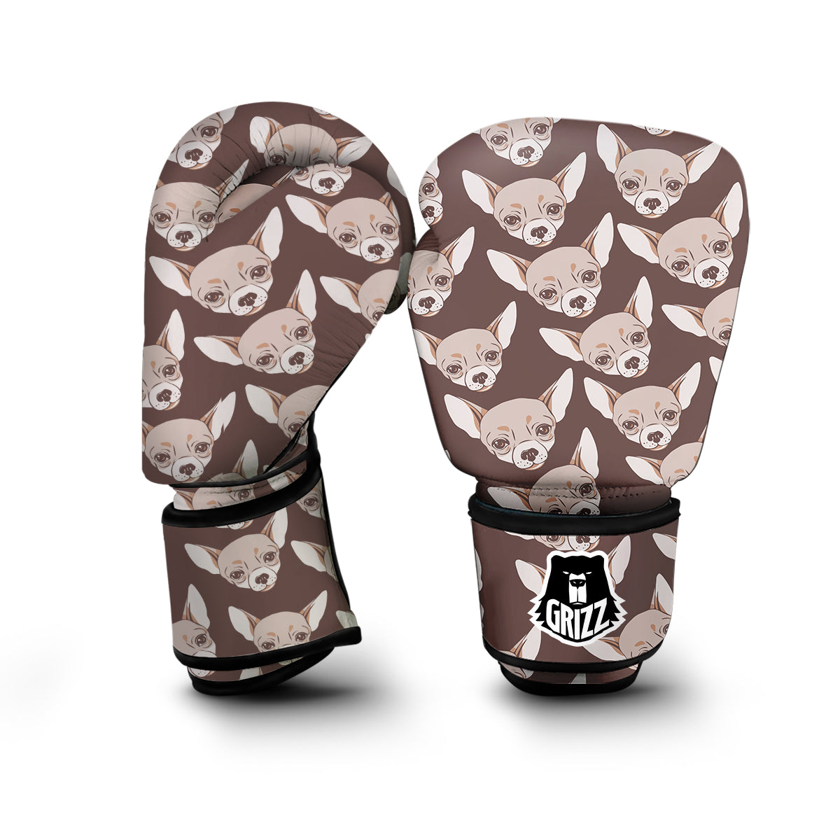 Chihuahua Pattern Boxing Gloves-grizzshop